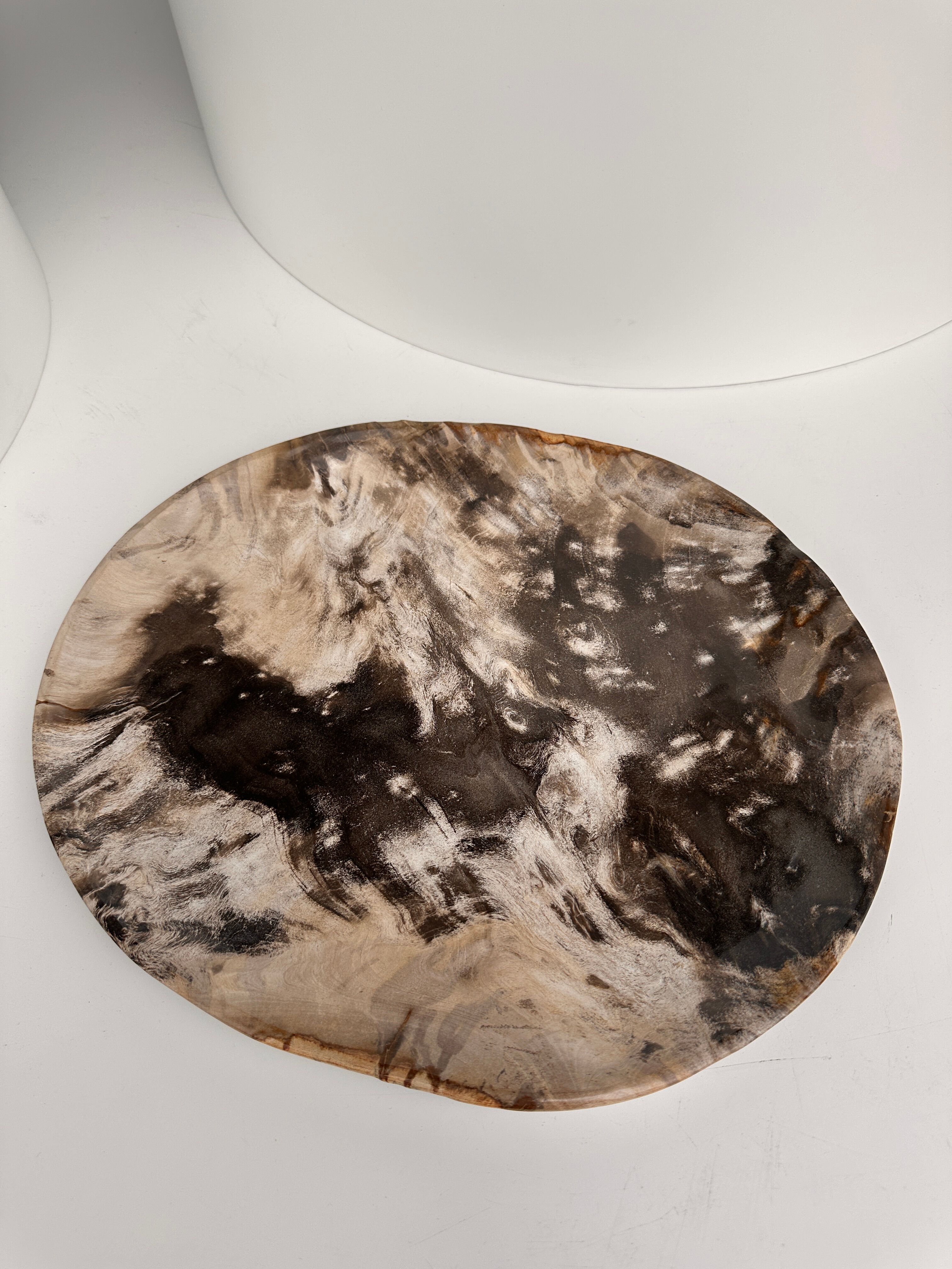 Very large empty pocket or petrified wooden flat