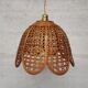 Vintage wicker pendant lamp