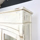 Vintage brocant White painted Kitchen display cabinet