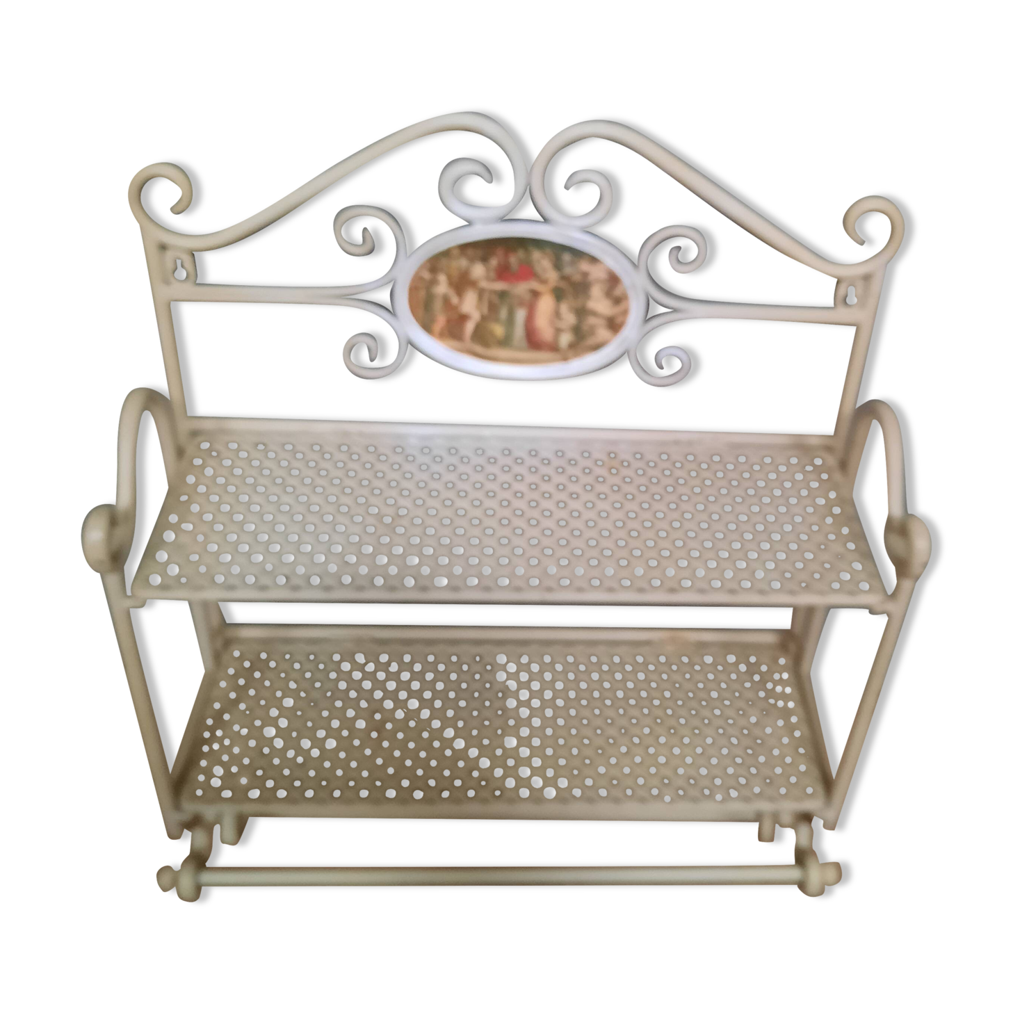 Metal wall shelf