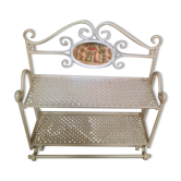 Metal wall shelf