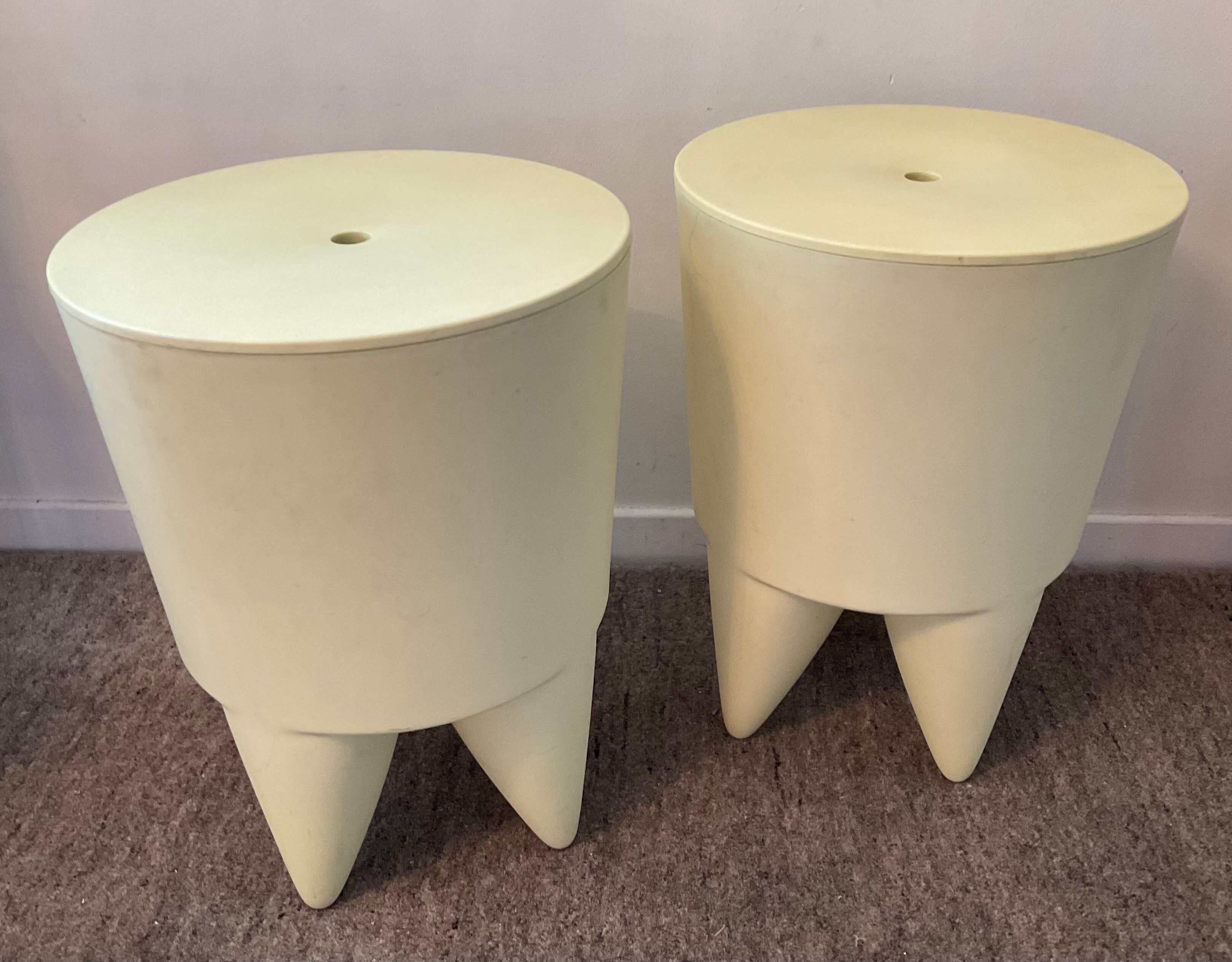 Duo of Bubu stools by Philippe Starck