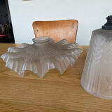 Lace glass ceiling lamp