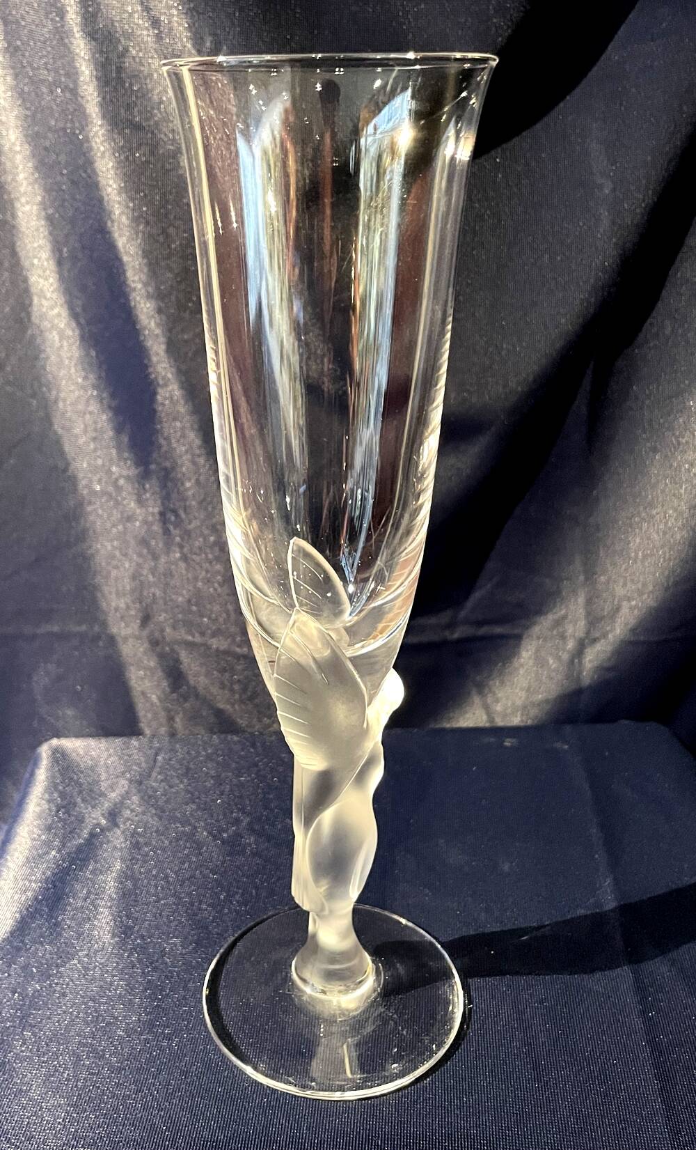 Faberge snow dove champagne flute