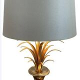 Pair of palm lamps in gilded brass – Maison Boulanger, circa 1980