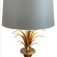 Pair of palm lamps in gilded brass – Maison Boulanger, circa 1980