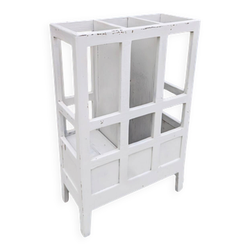 Porte parapluie/canne en Bois bistrot Patine 1900 Shabby Gustavien