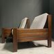 Two modernist lounge chairs from the 1960s.