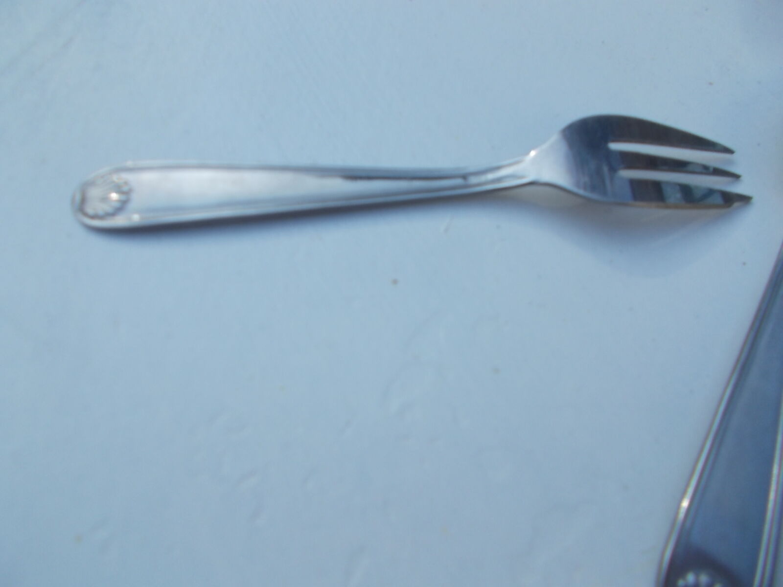 4 stainless steel cake forks