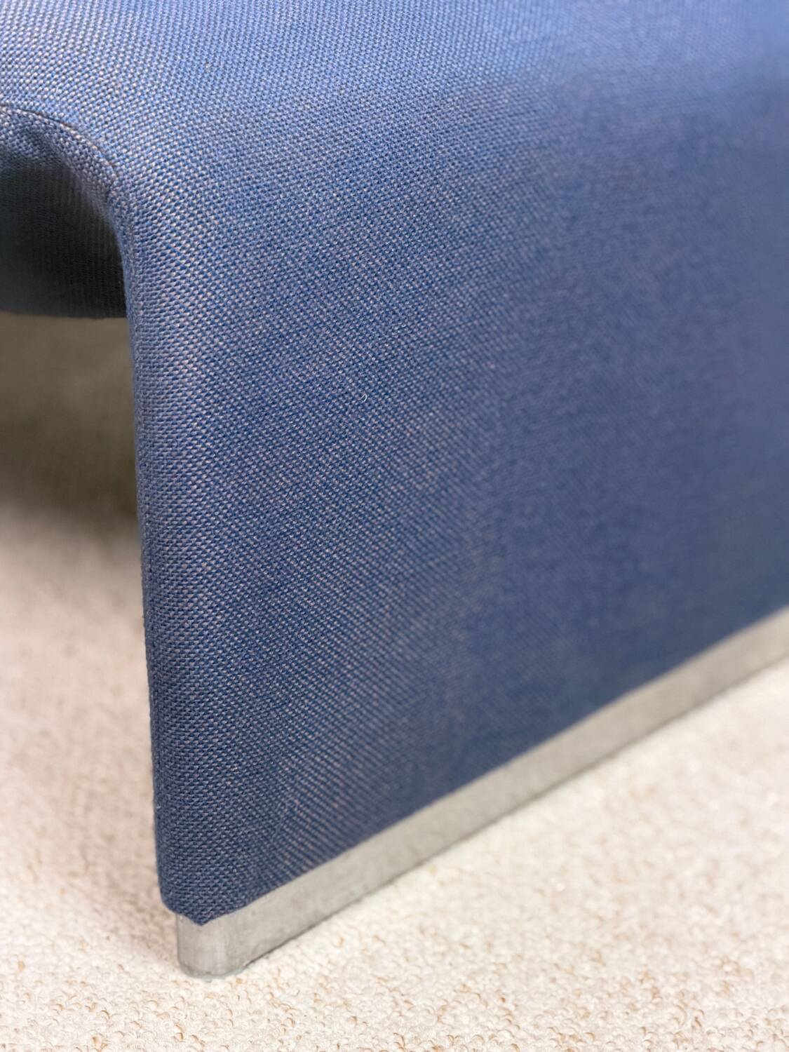 Alky armchair in blue fabric by Giancarlo Piretti for Anonima Castelli