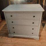 Louis Philippe style painted wooden chest of drawers