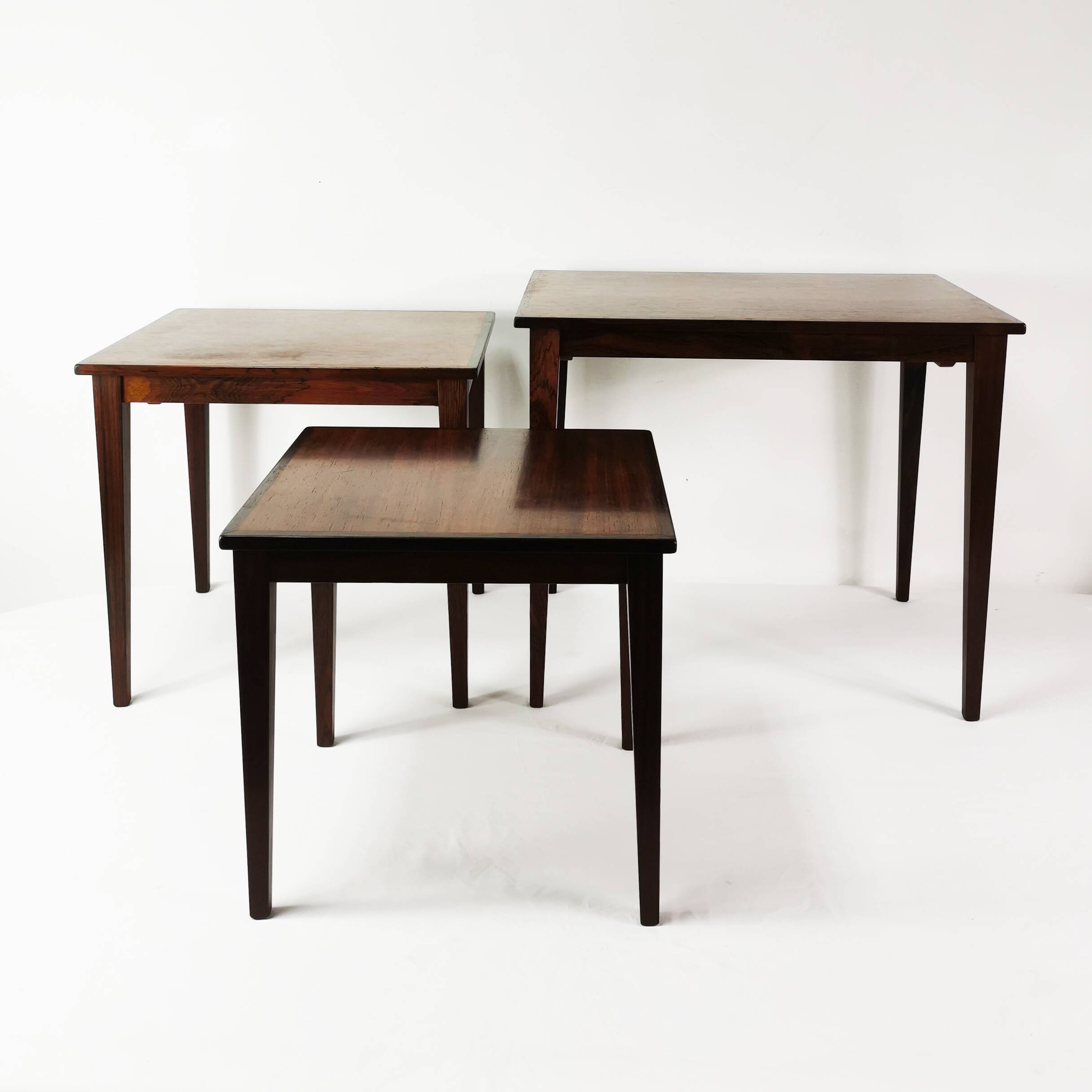 Mid Century modular table set, KFF, Denmark 1960s