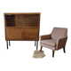 Vitrine / meuble bar / armoire vintage en bois