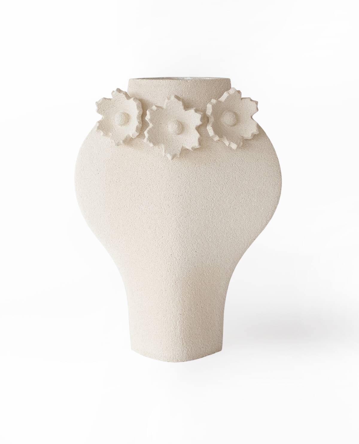 Ceramic Vase 'Sculptural Flowers - Dal'