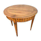 Guéridon en merisier patiné par Moissonnier
