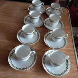 8 cups and under cups porcelain Ginori, Italy