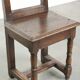 Chaise antique lorraine du XVIIIe siècle en chêne