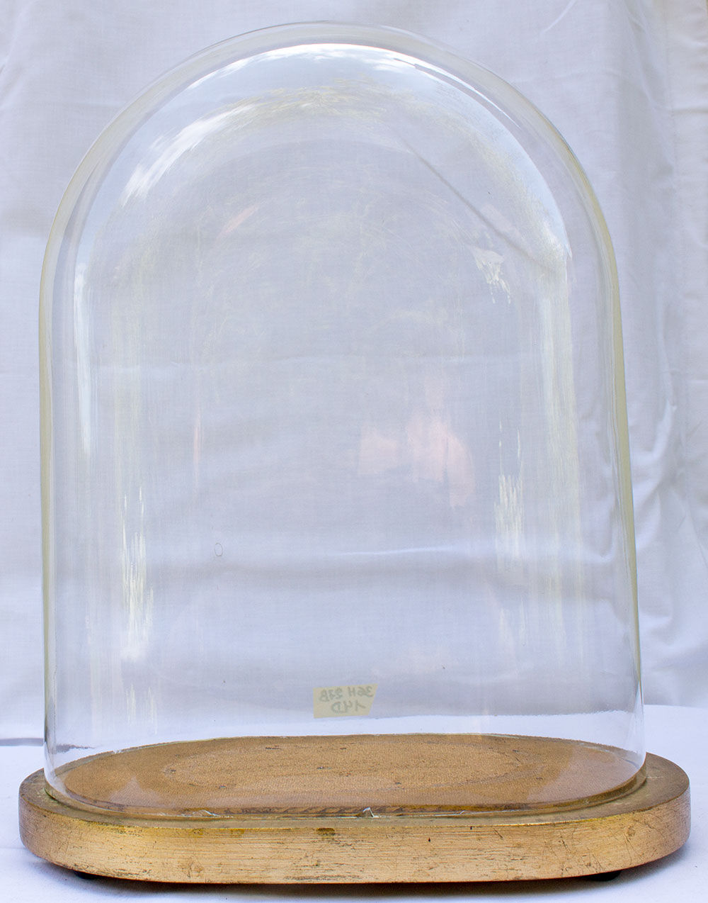 Vintage oval glass globe 36 cm high