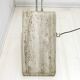 Mid-Century Modern Italian Steel and Travertine Floor Lamp, 1970s