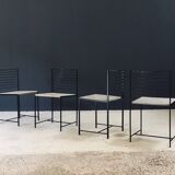 Postmodern Alice Dining Chairs from Cidue, Italy, 1980s, Set of 4