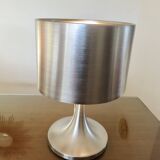 Brushed metal tulip floor lamp vintage 70s