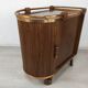 Rolling service art deco bar