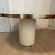 Ivory and Laiton dining table, Paris, 1970