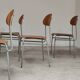 Lot of 24 chairs school chairs industrial style ex Czechoslovakia 1950