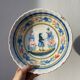 Quimper ceramic hanging collector's salad bowl