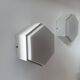 Pair of vintage Raak wall lights, opaline and white lacquered metal, Netherlands 1968