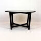 Restored Round Wooden Coffee Table, Czechoslovakia, 1970s