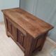 Oak chest with towel pleats