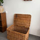 Large vintage wicker trunk