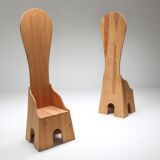 Mario Ceroli 'Fratina' Chairs - 1972