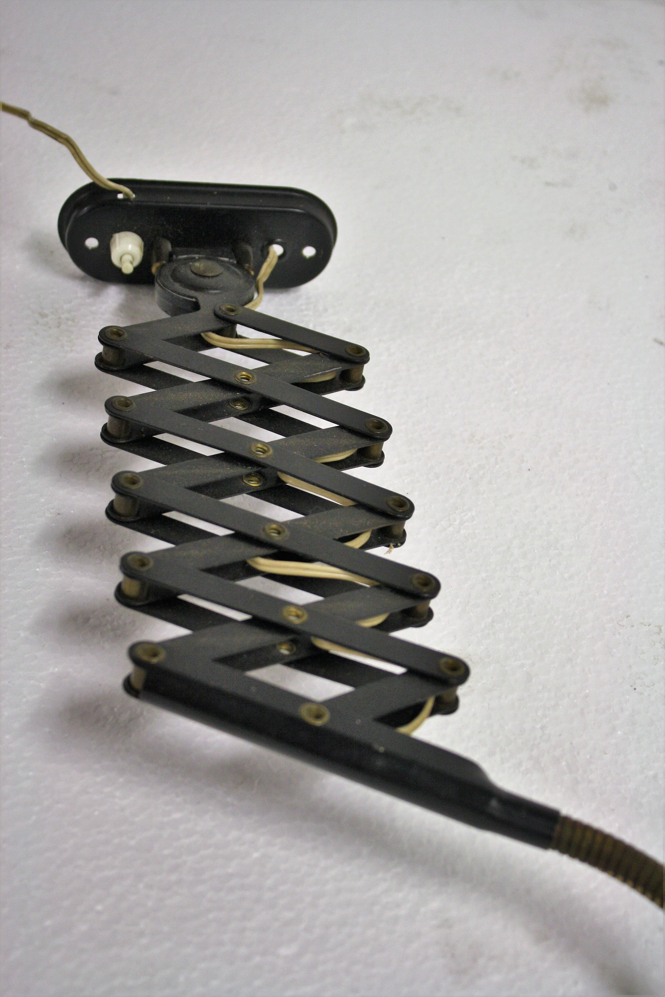 Vintage dutch scissor lamp, 1950s