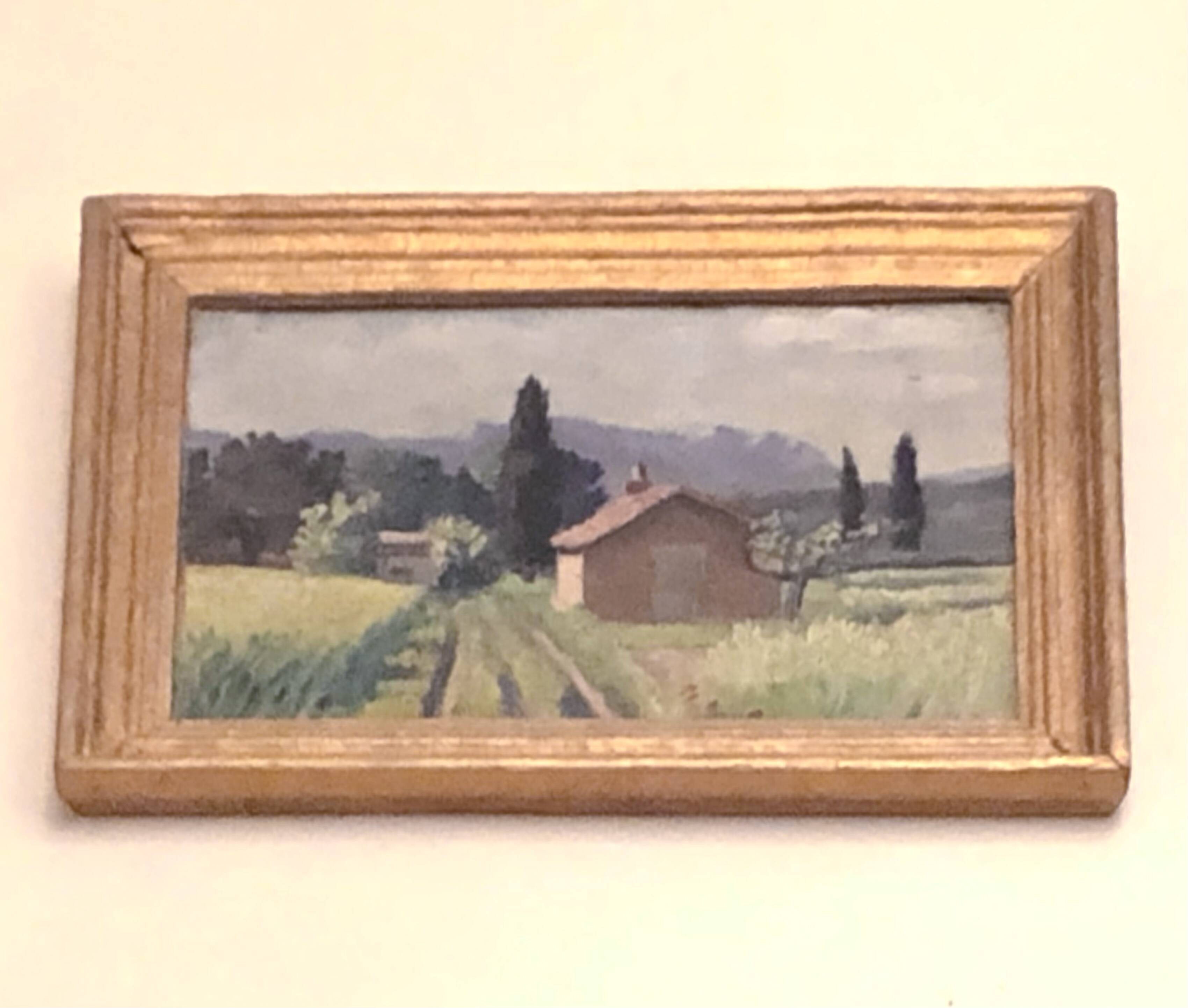 Petit tableau paysage rural