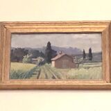 Petit tableau paysage rural