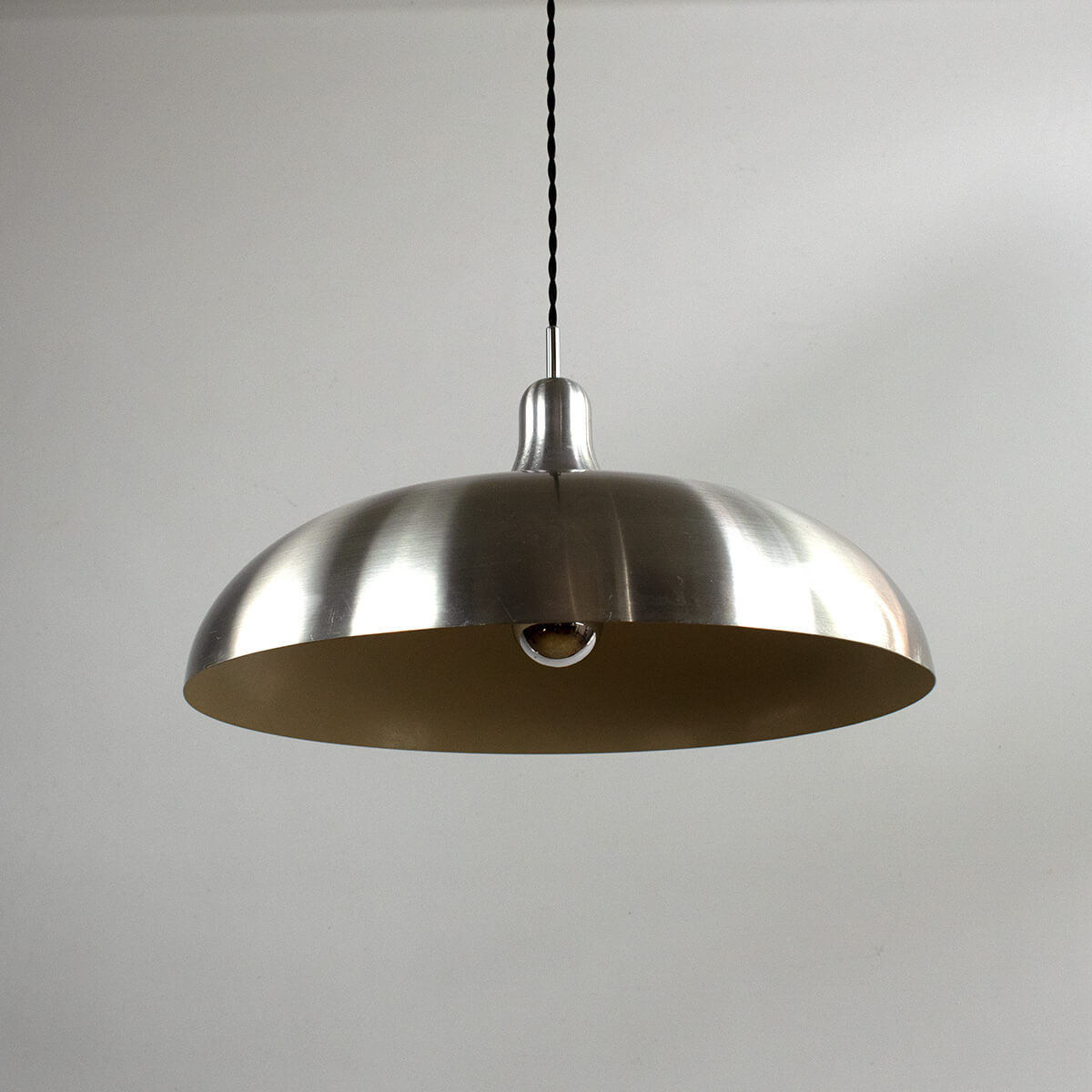 1960s vintage aluminium hanging lamp
