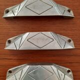 Set of 3 art deco handles