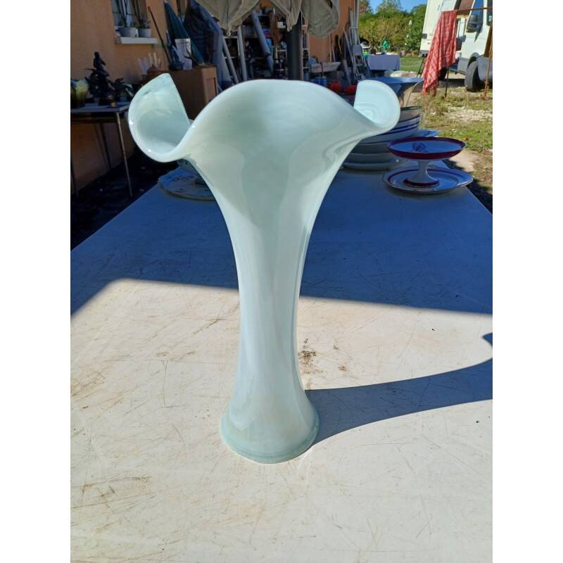 Opaline glass vase