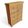 Commode en osier vintage / Tiroir dans un style côtier boho chic