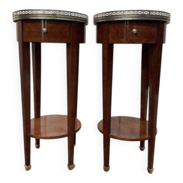 Paire de tables de chevets de style Directoire - Louis XVI