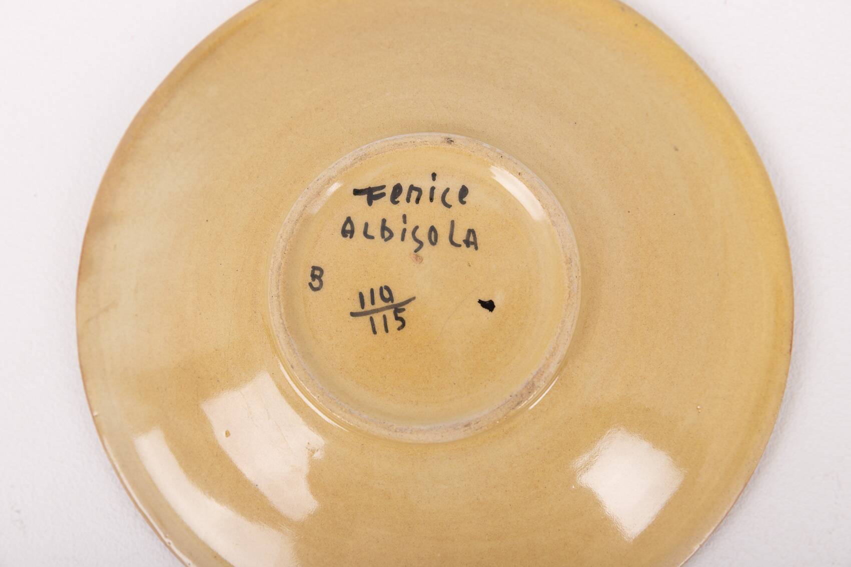 Hand made ceramic plates from Fenice Albisola, Italy 1970’s