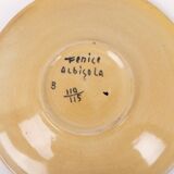 Hand made ceramic plates from Fenice Albisola, Italy 1970’s
