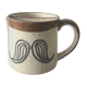Mug en grès vintage, moustache