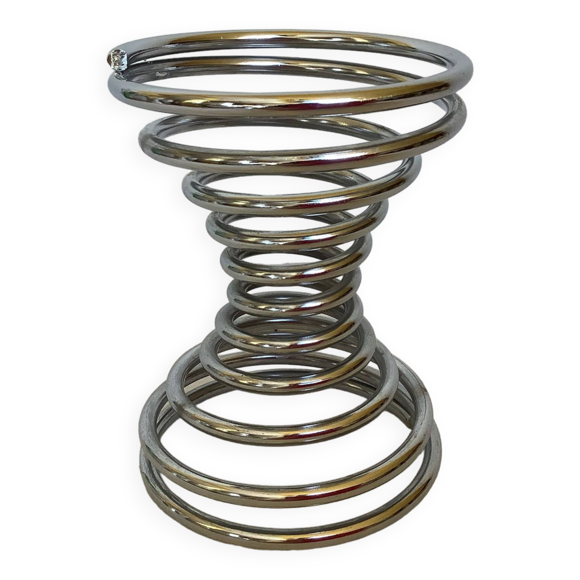 Grand coquetier œuf oie autruche ressort spirale