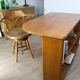 Bureau double face vintage en teck 1960 danemark