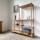 Large rattan shelf 1960