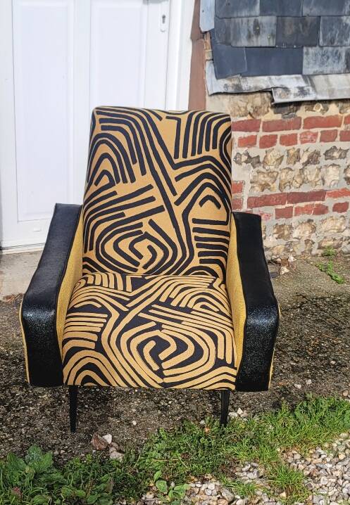 Paire de fauteuils dans le goût de Zanuso, années 60