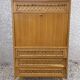 Secretaire décor rotin